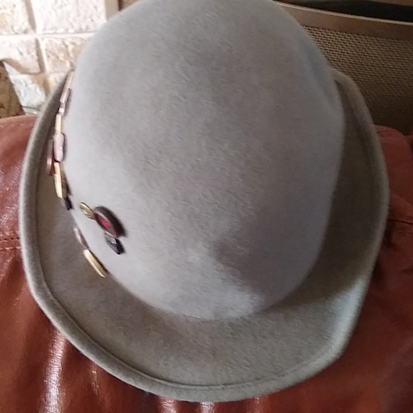 Sandiego Hat Co Grey Wool Hat w/buttons - Picture 4 of 6